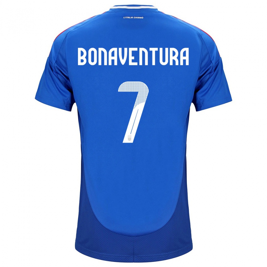 Kinder Italien Giacomo Bonaventura #7 Blau Heimtrikot Trikot 24-26 T-Shirt Schweiz