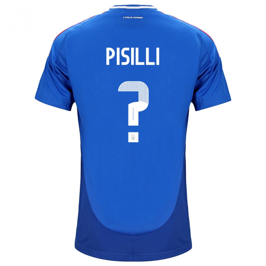 Kinder Italien Niccolò Pisilli #0 Blau Heimtrikot Trikot 24-26 T-Shirt Schweiz