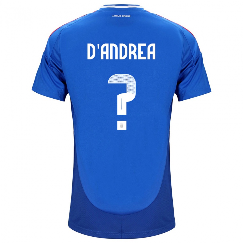 Kinder Italien Luca D'andrea #0 Blau Heimtrikot Trikot 24-26 T-Shirt Schweiz