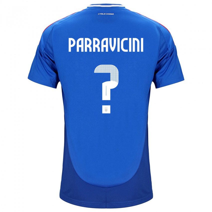 Kinder Italien Fabio Parravicini #0 Blau Heimtrikot Trikot 24-26 T-Shirt Schweiz