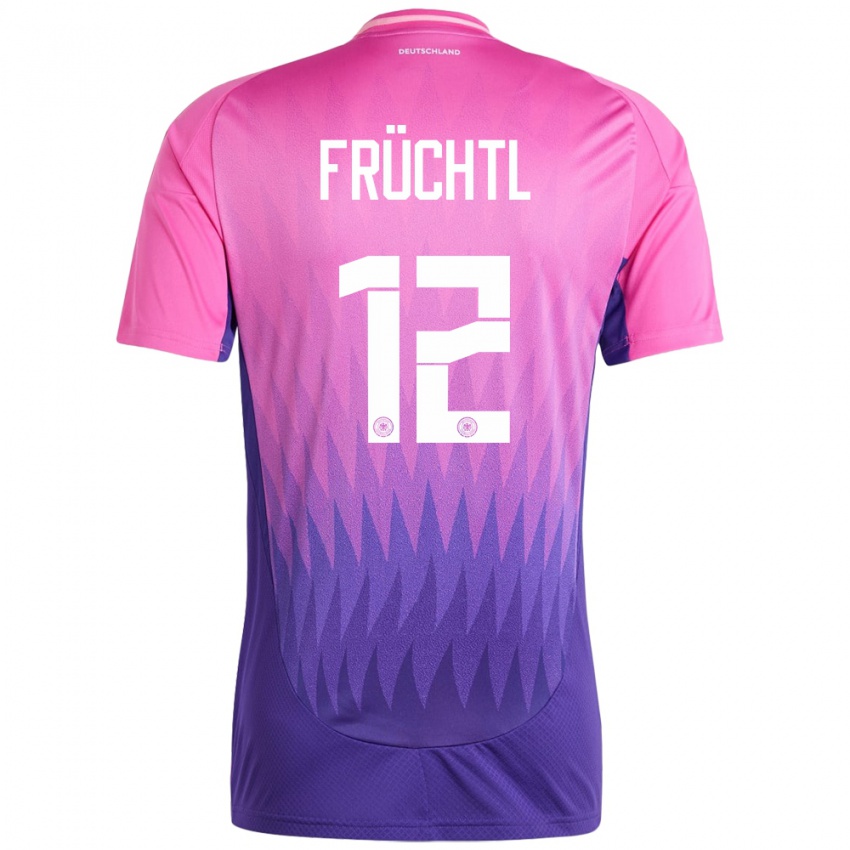 Kinder Deutschland Christian Fruchtl #12 Pink Lila Auswärtstrikot Trikot 24-26 T-Shirt Schweiz