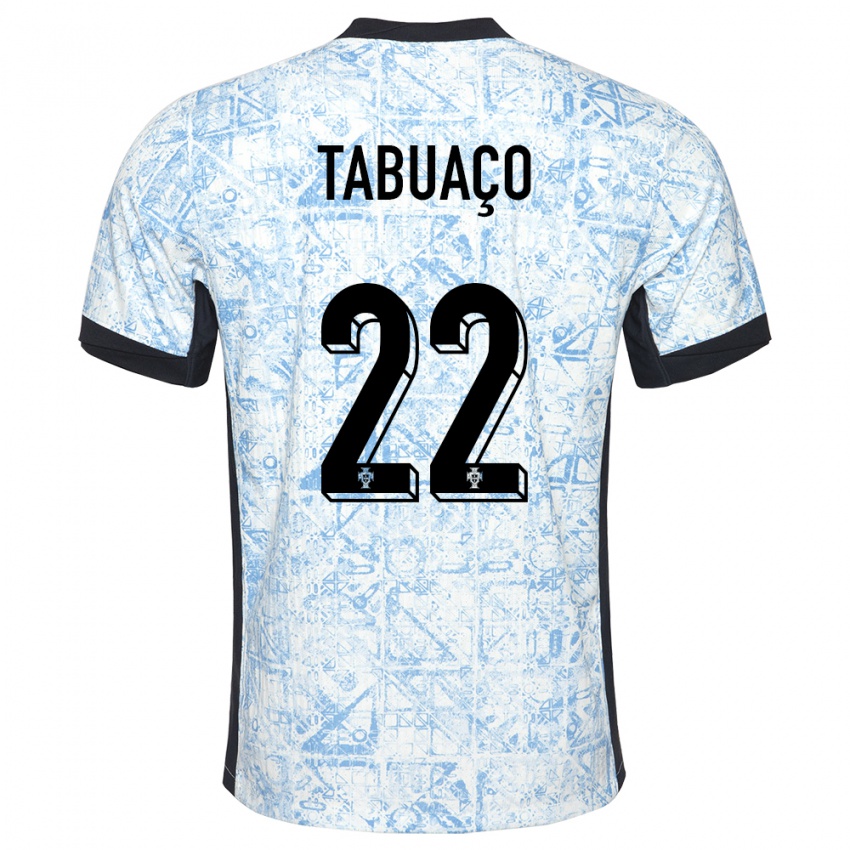 Kinder Portugal Goncalo Tabuaco #22 Cremeblau Auswärtstrikot Trikot 24-26 T-Shirt Schweiz