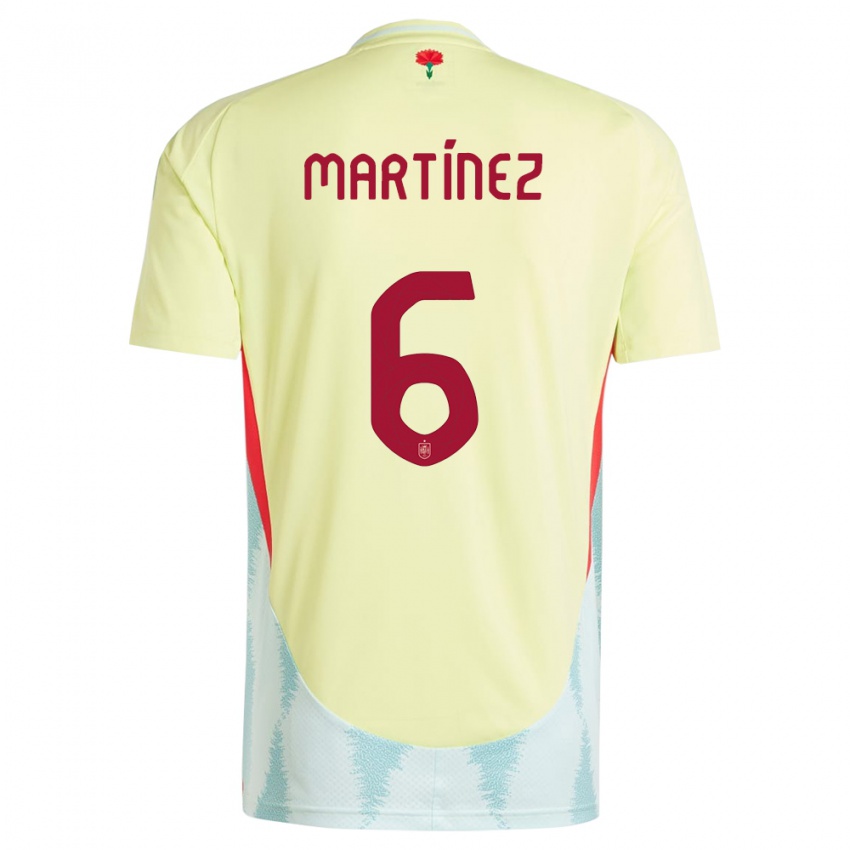 Kinder Spanien Roger Martinez #6 Gelb Auswärtstrikot Trikot 24-26 T-Shirt Schweiz