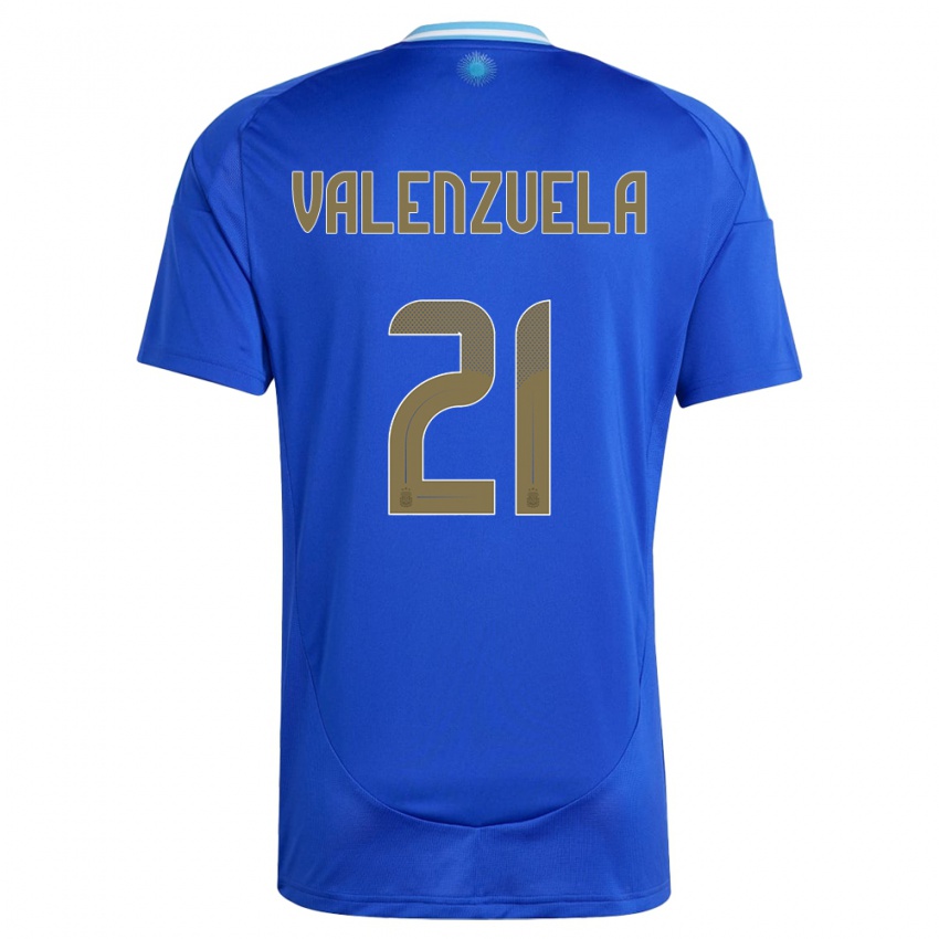 Kinder Argentinien Fernando Valenzuela #21 Blau Auswärtstrikot Trikot 24-26 T-Shirt Schweiz