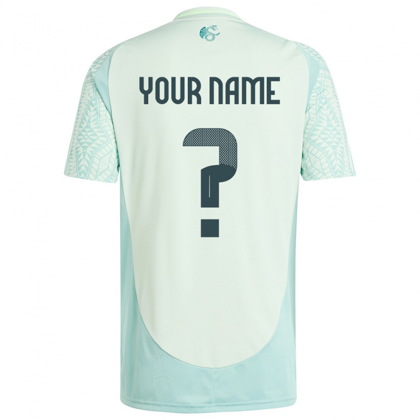 Enfant Maillot Mexique Votre Nom #0 Lin Vert Tenues Extérieur 24-26 T-Shirt Suisse