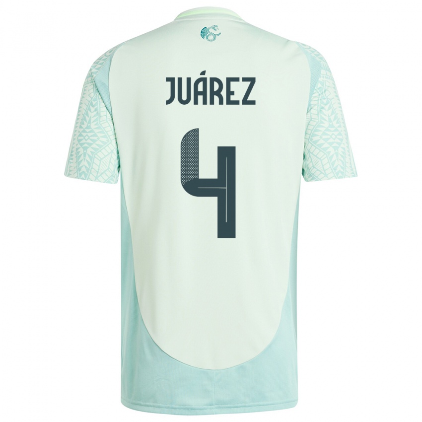 Enfant Maillot Mexique Ramon Juarez #4 Lin Vert Tenues Extérieur 24-26 T-Shirt Suisse