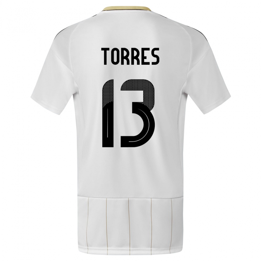 Kinder Costa Rica Gerson Torres #13 Weiß Auswärtstrikot Trikot 24-26 T-Shirt Schweiz