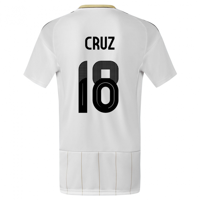 Enfant Maillot Costa Rica Aaron Cruz #18 Blanc Tenues Extérieur 24-26 T-Shirt Suisse