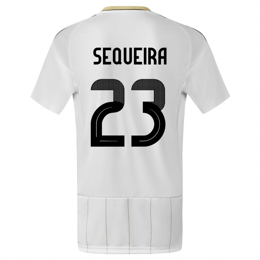Enfant Maillot Costa Rica Patrick Sequeira #23 Blanc Tenues Extérieur 24-26 T-Shirt Suisse