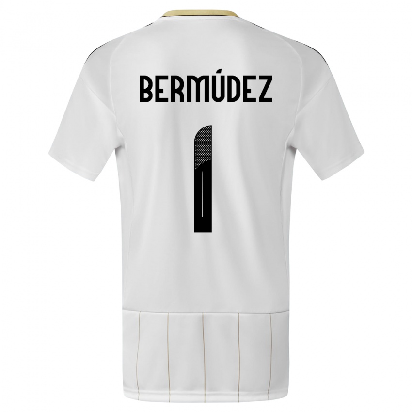 Enfant Maillot Costa Rica Noelia Bermudez #1 Blanc Tenues Extérieur 24-26 T-Shirt Suisse