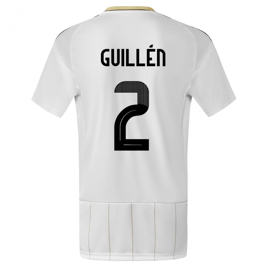 Enfant Maillot Costa Rica Gabriela Guillen #2 Blanc Tenues Extérieur 24-26 T-Shirt Suisse