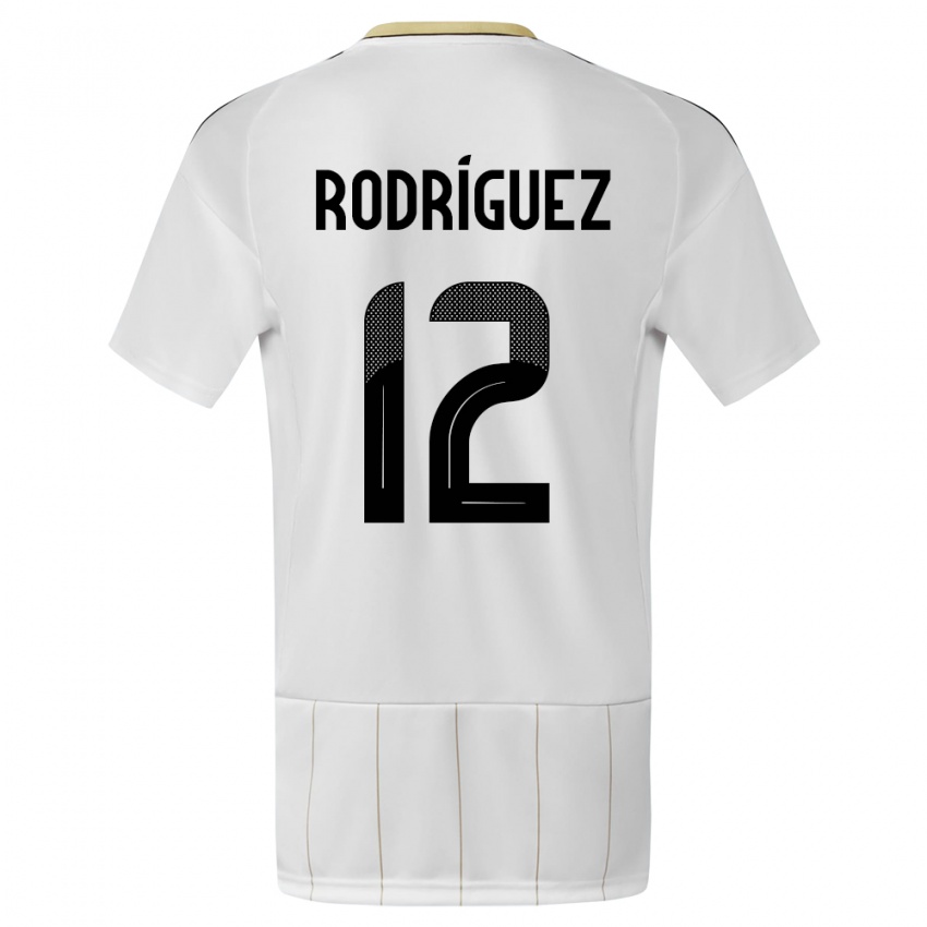 Enfant Maillot Costa Rica Lixy Rodriguez #12 Blanc Tenues Extérieur 24-26 T-Shirt Suisse