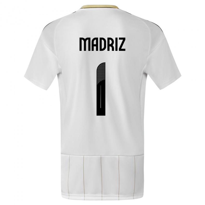Enfant Maillot Costa Rica Abraham Madriz #1 Blanc Tenues Extérieur 24-26 T-Shirt Suisse