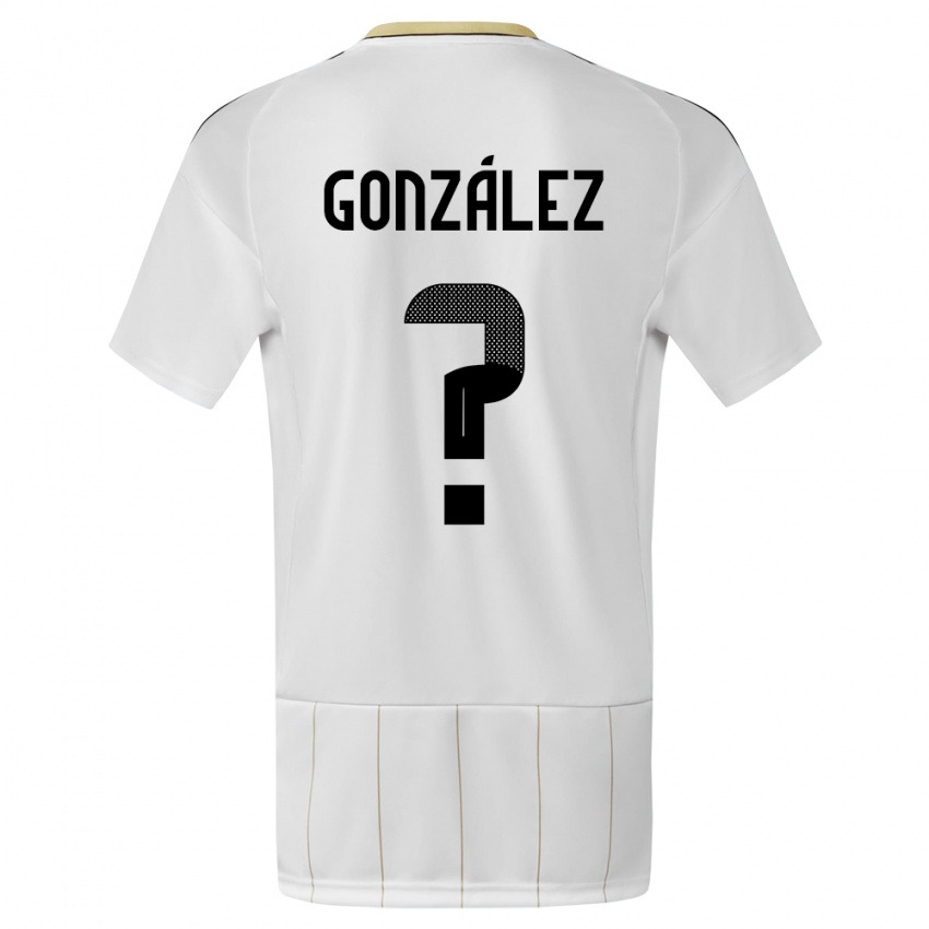 Enfant Maillot Costa Rica Ariel Gonzalez #0 Blanc Tenues Extérieur 24-26 T-Shirt Suisse