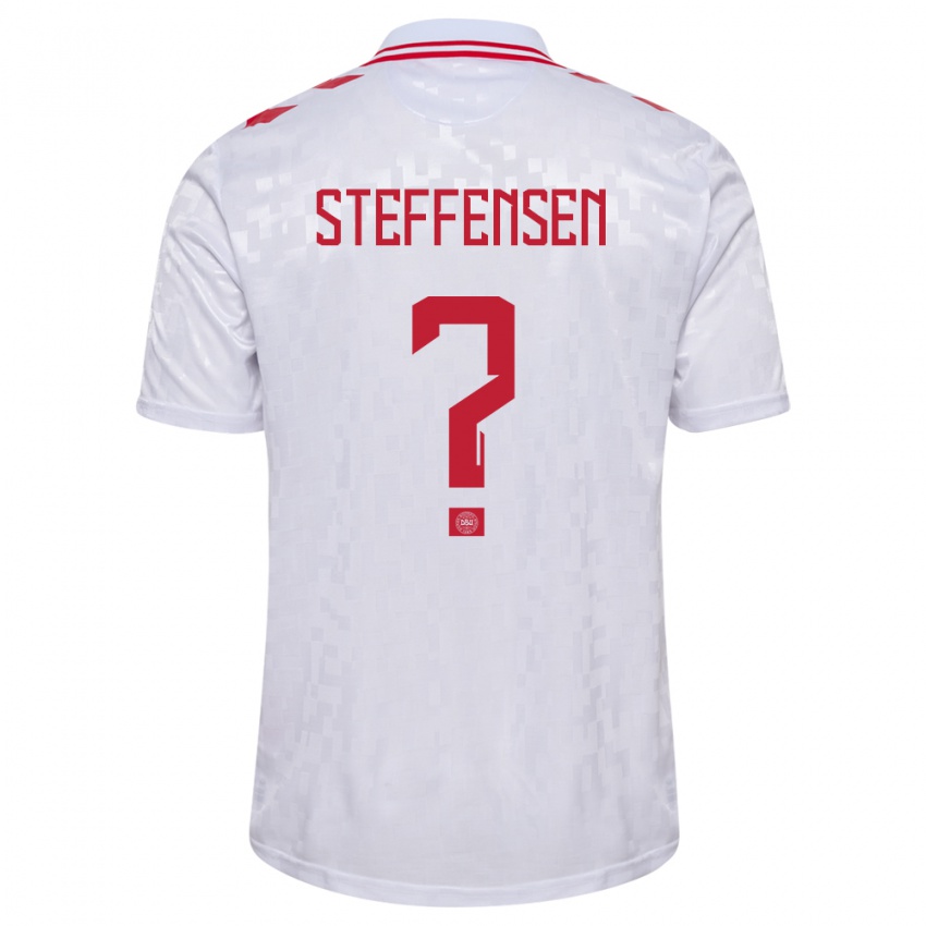 Kinder Dänemark Mark Steffensen #0 Weiß Auswärtstrikot Trikot 24-26 T-Shirt Schweiz
