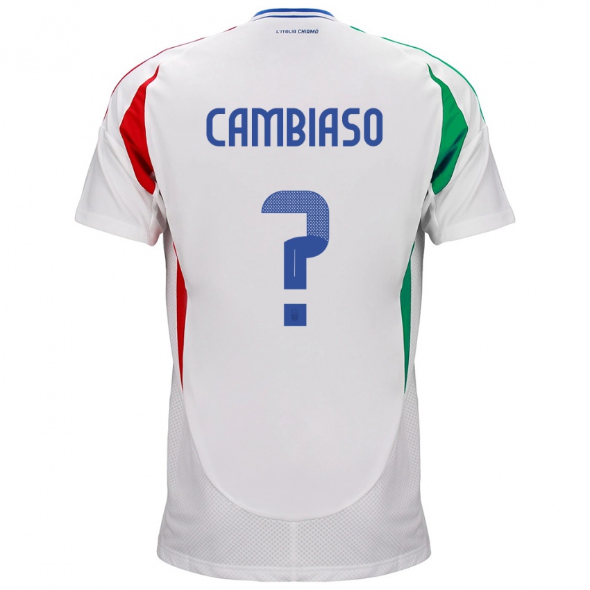Kinder Italien Andrea Cambiaso #0 Weiß Auswärtstrikot Trikot 24-26 T-Shirt Schweiz