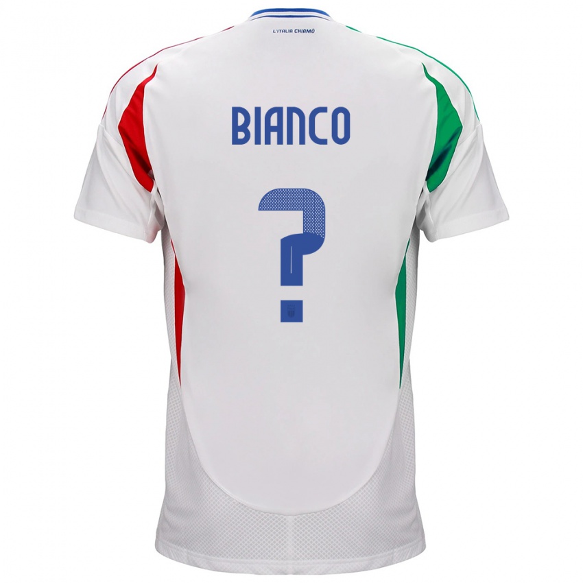 Kinder Italien Alessandro Bianco #0 Weiß Auswärtstrikot Trikot 24-26 T-Shirt Schweiz