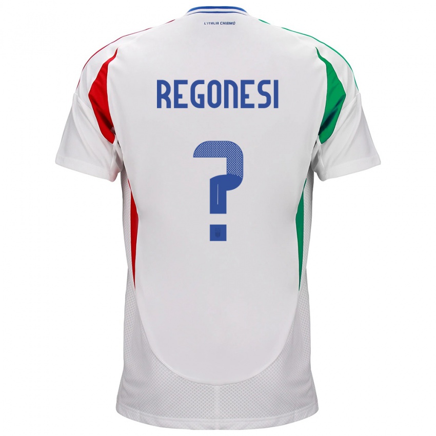 Kinder Italien Iacopo Regonesi #0 Weiß Auswärtstrikot Trikot 24-26 T-Shirt Schweiz