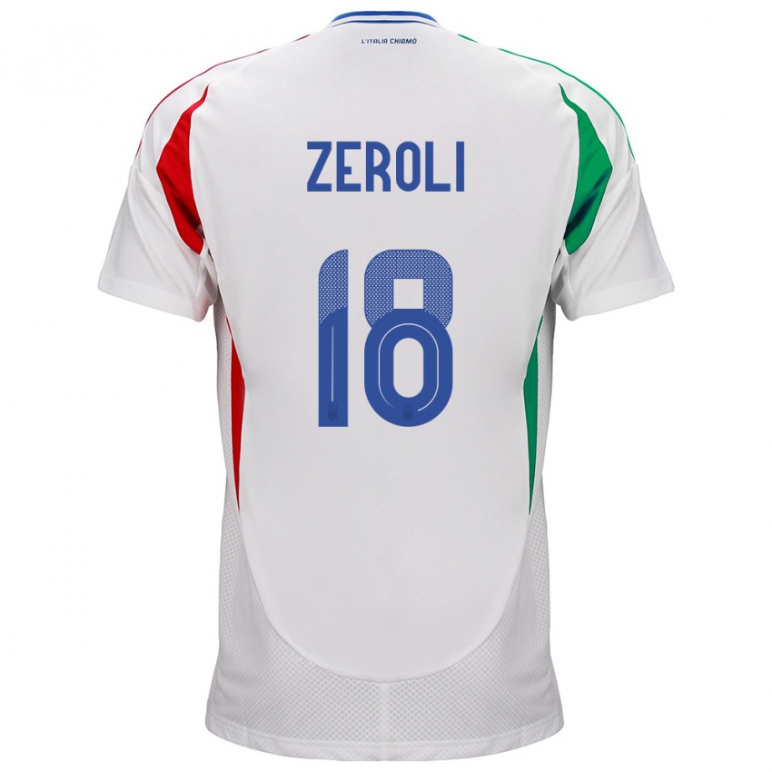 Kinder Italien Kevin Zeroli #18 Weiß Auswärtstrikot Trikot 24-26 T-Shirt Schweiz