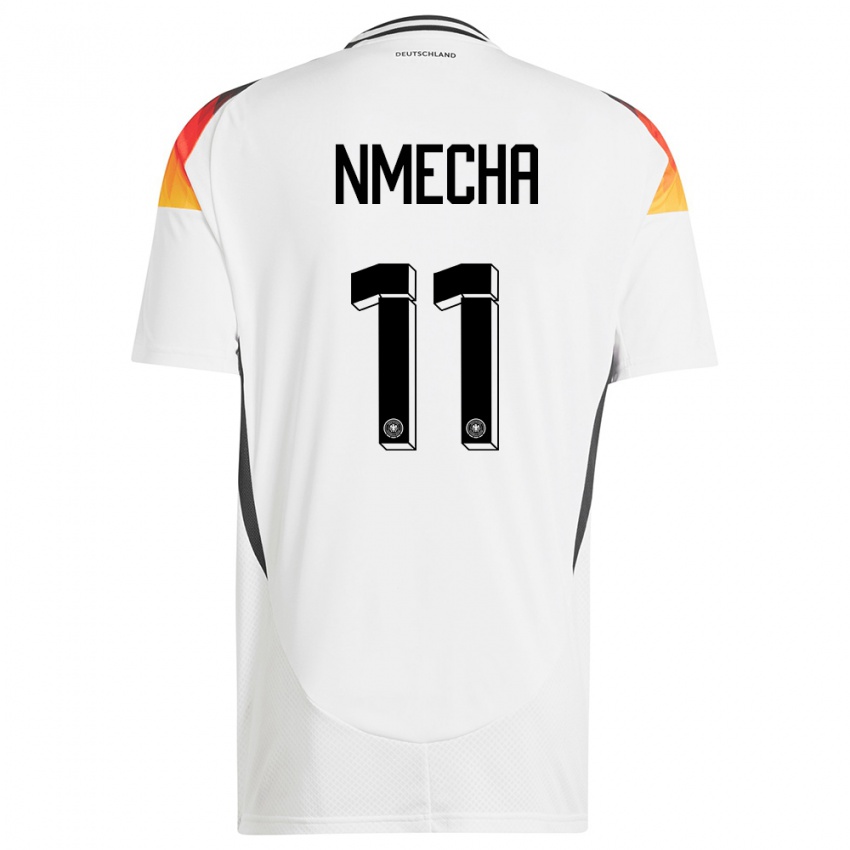 Herren Deutschland Lukas Nmecha #11 Weiß Heimtrikot Trikot 24-26 T-Shirt Schweiz