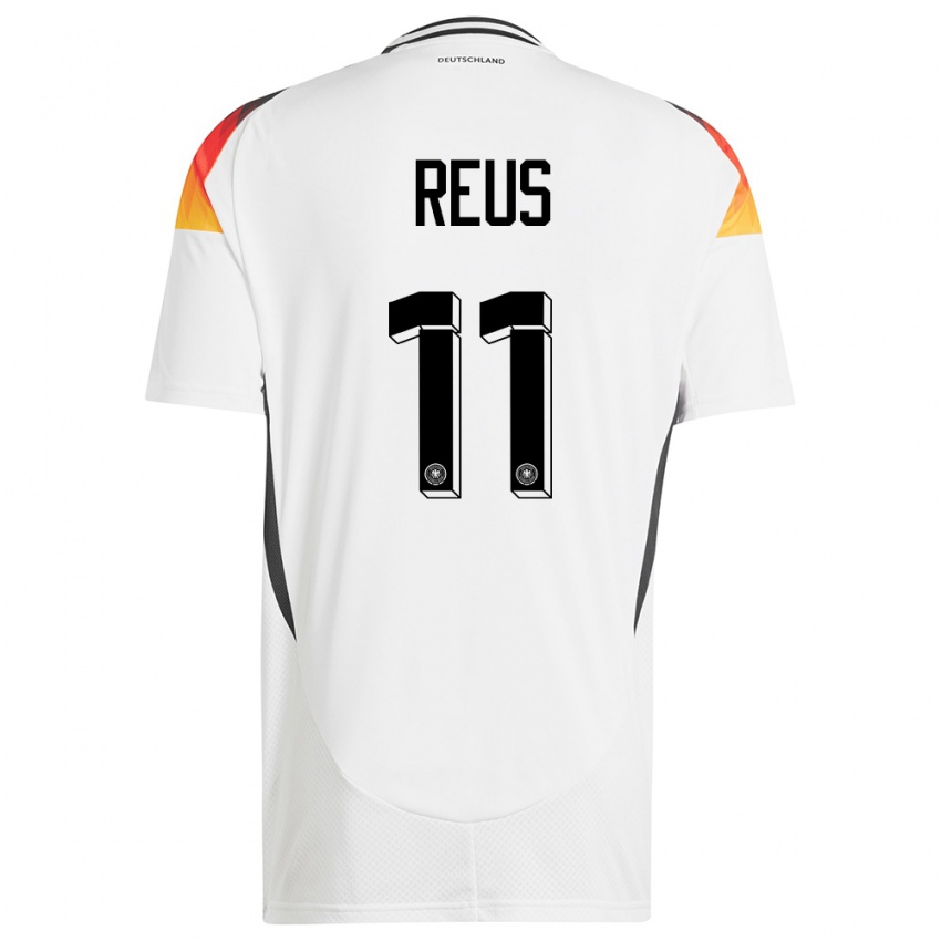 Herren Deutschland Marco Reus #11 Weiß Heimtrikot Trikot 24-26 T-Shirt Schweiz