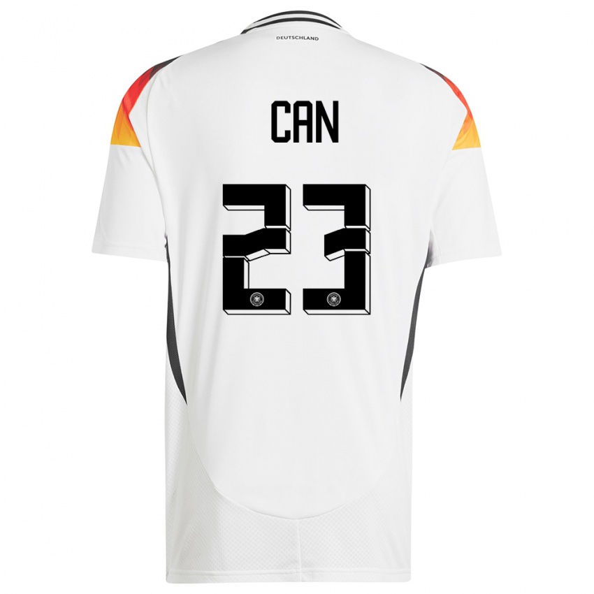 Herren Deutschland Emre Can #23 Weiß Heimtrikot Trikot 24-26 T-Shirt Schweiz