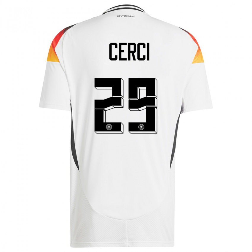 Herren Deutschland Selina Cerci #29 Weiß Heimtrikot Trikot 24-26 T-Shirt Schweiz