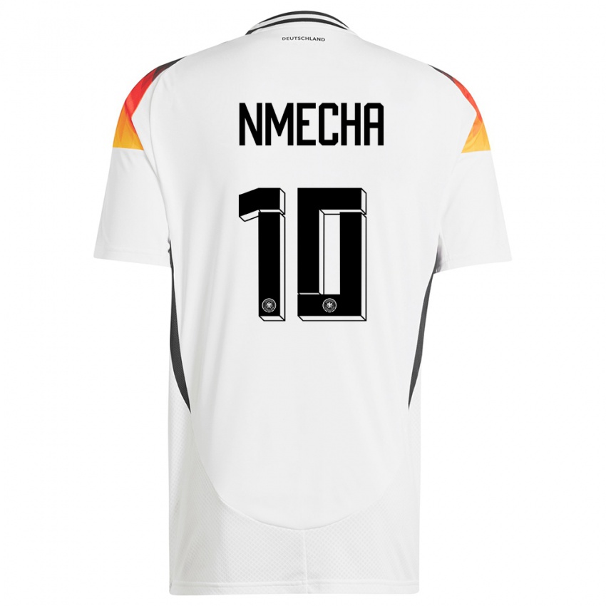 Herren Deutschland Felix Nmecha #10 Weiß Heimtrikot Trikot 24-26 T-Shirt Schweiz