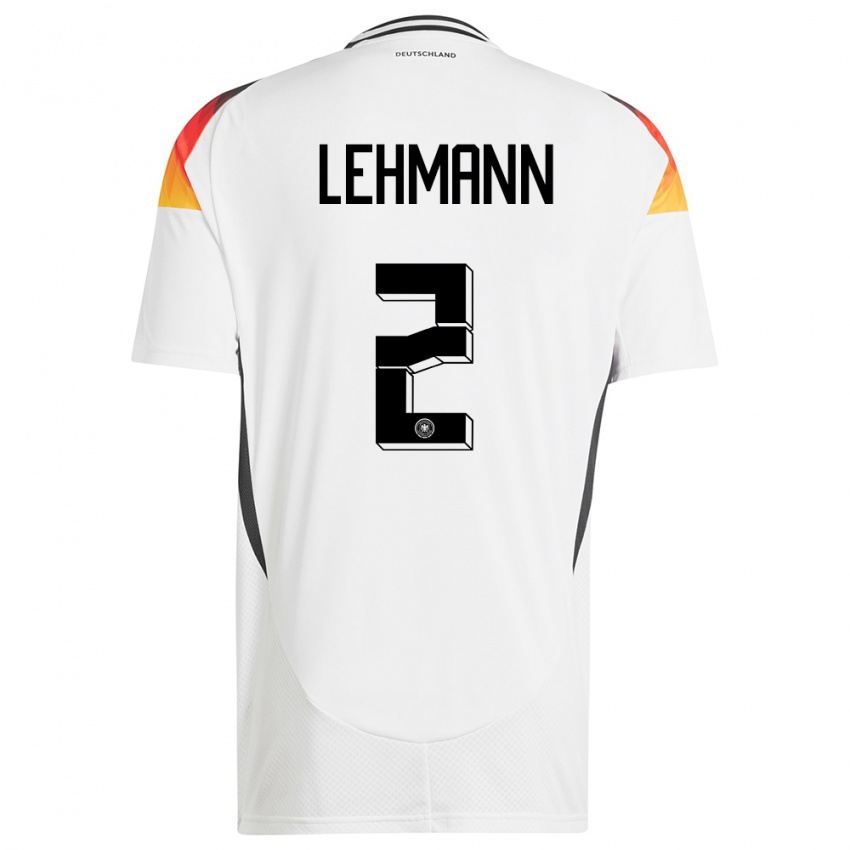Herren Deutschland Paul Lehmann #2 Weiß Heimtrikot Trikot 24-26 T-Shirt Schweiz