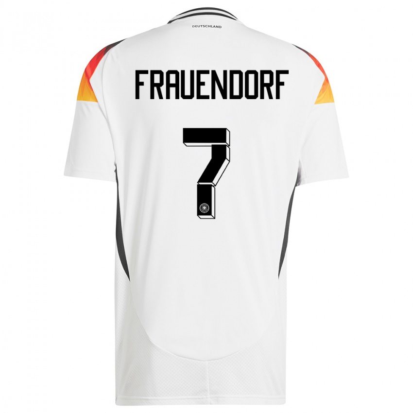Herren Deutschland Melkamu Frauendorf #7 Weiß Heimtrikot Trikot 24-26 T-Shirt Schweiz