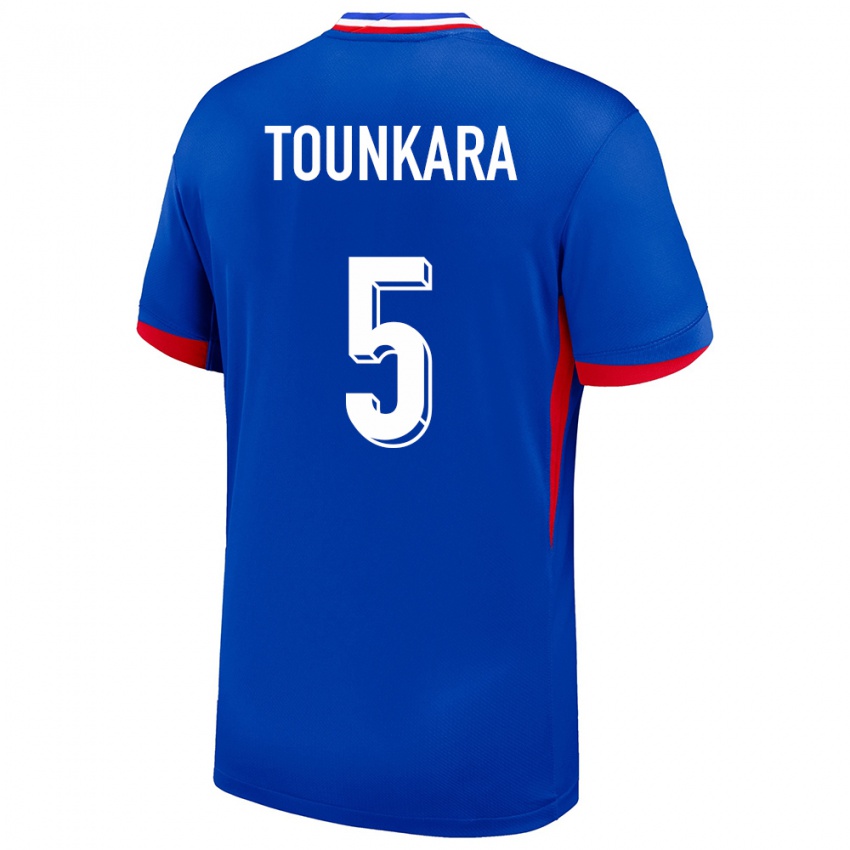 Herren Frankreich Aissatou Tounkara #5 Blau Heimtrikot Trikot 24-26 T-Shirt Schweiz