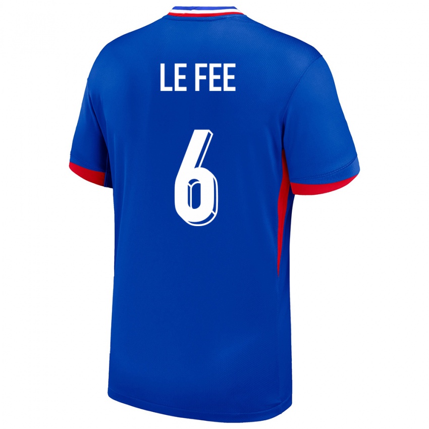 Herren Frankreich Enzo Le Fee #6 Blau Heimtrikot Trikot 24-26 T-Shirt Schweiz