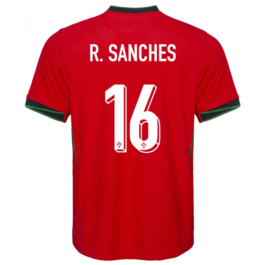 Herren Portugal Renato Sanches #16 Rot Heimtrikot Trikot 24-26 T-Shirt Schweiz
