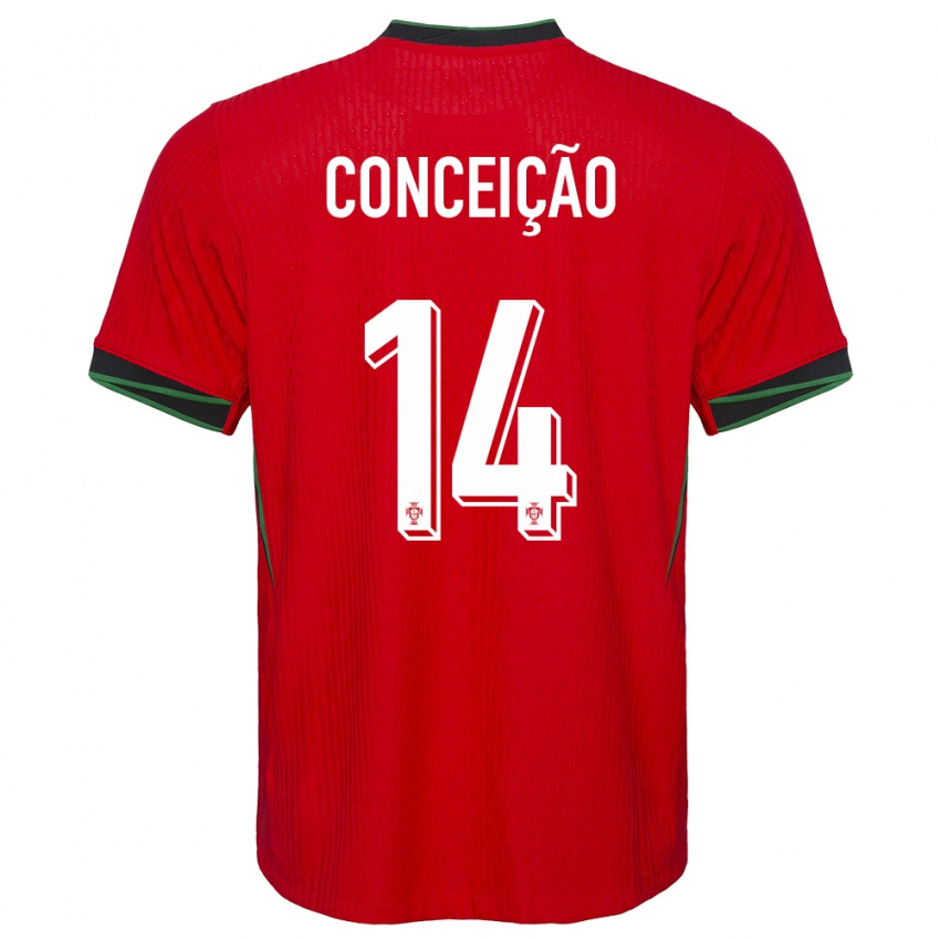 Herren Portugal Rodrigo Conceicao #14 Rot Heimtrikot Trikot 24-26 T-Shirt Schweiz