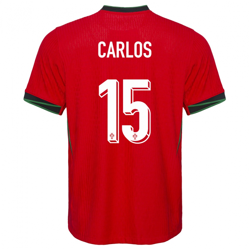 Herren Portugal Ze Carlos #15 Rot Heimtrikot Trikot 24-26 T-Shirt Schweiz