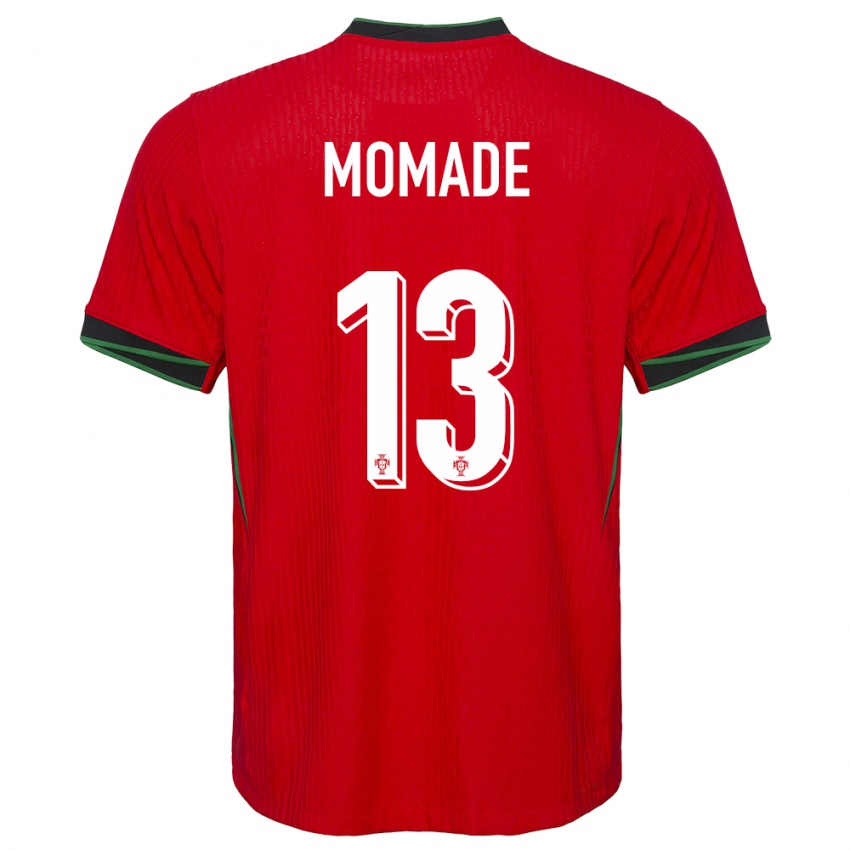 Herren Portugal Rayhan Momade #13 Rot Heimtrikot Trikot 24-26 T-Shirt Schweiz