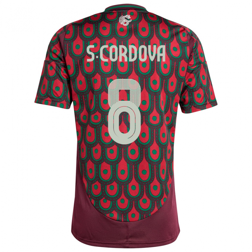 Herren Mexiko Sebastian Cordova #8 Kastanienbraun Heimtrikot Trikot 24-26 T-Shirt Schweiz