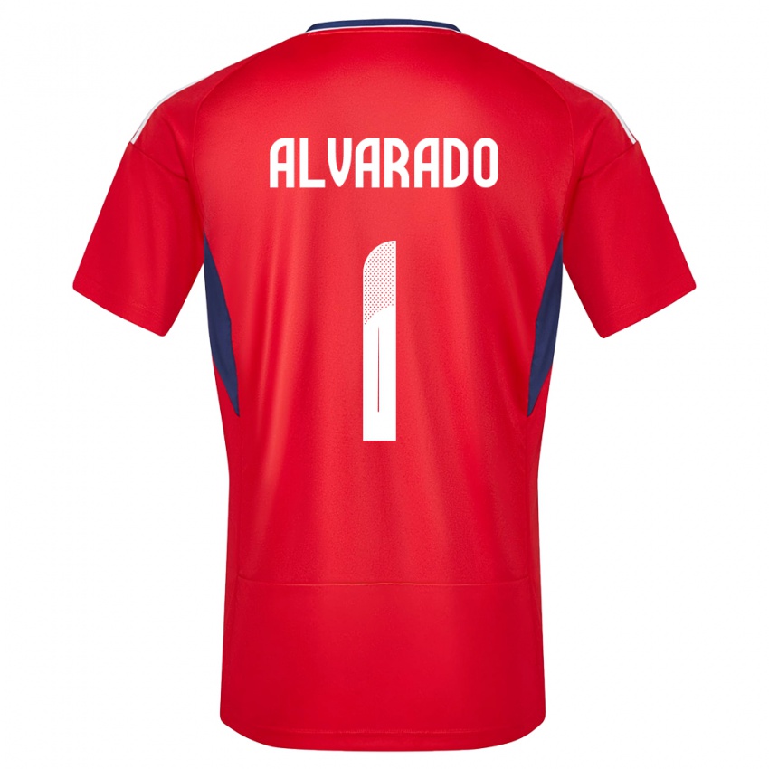 Homme Maillot Costa Rica Esteban Alvarado #1 Rouge Tenues Domicile 24-26 T-Shirt Suisse