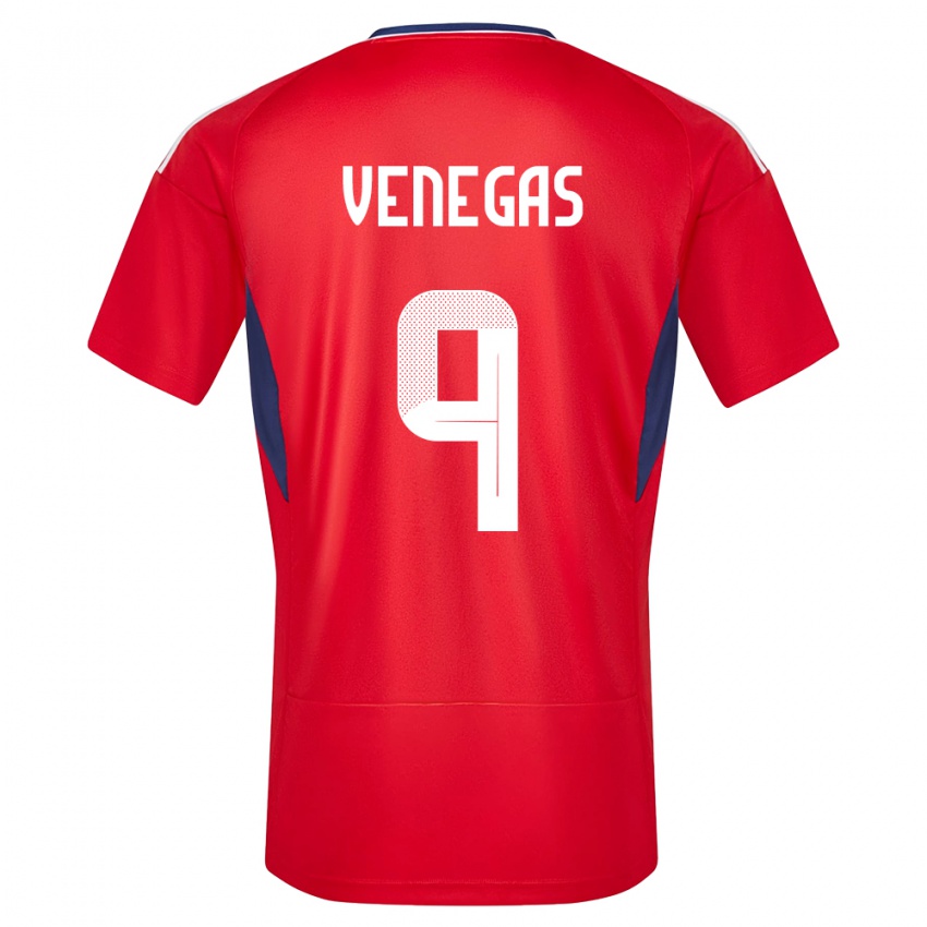 Herren Costa Rica Carolina Venegas #9 Rot Heimtrikot Trikot 24-26 T-Shirt Schweiz