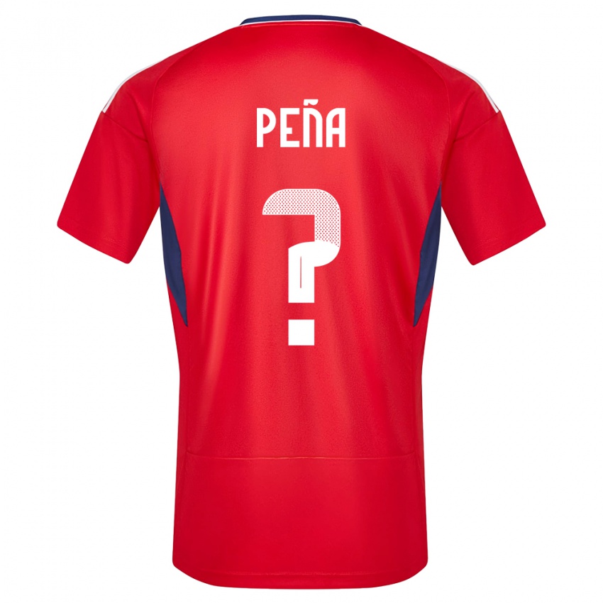 Herren Costa Rica Randy Pena #0 Rot Heimtrikot Trikot 24-26 T-Shirt Schweiz