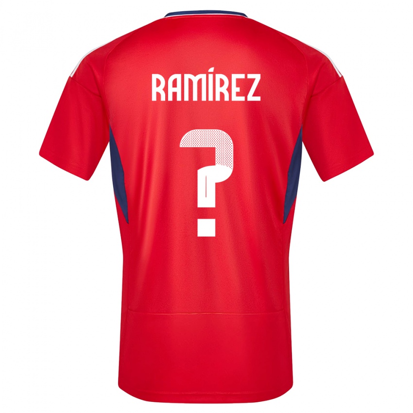 Homme Maillot Costa Rica Walter Ramirez #0 Rouge Tenues Domicile 24-26 T-Shirt Suisse