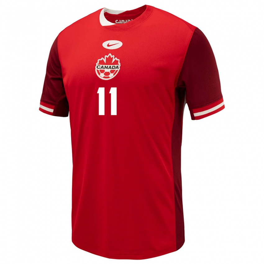 Herren Kanada Latifah Abdu #11 Rot Heimtrikot Trikot 24-26 T-Shirt Schweiz