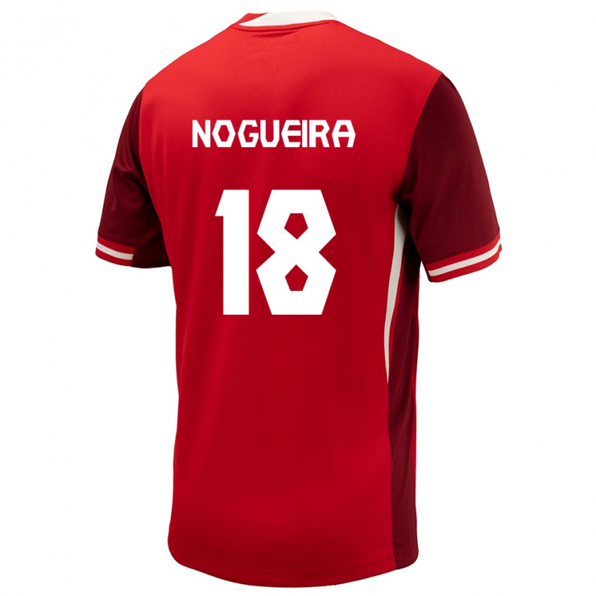 Herren Kanada Matthew Nogueira #18 Rot Heimtrikot Trikot 24-26 T-Shirt Schweiz