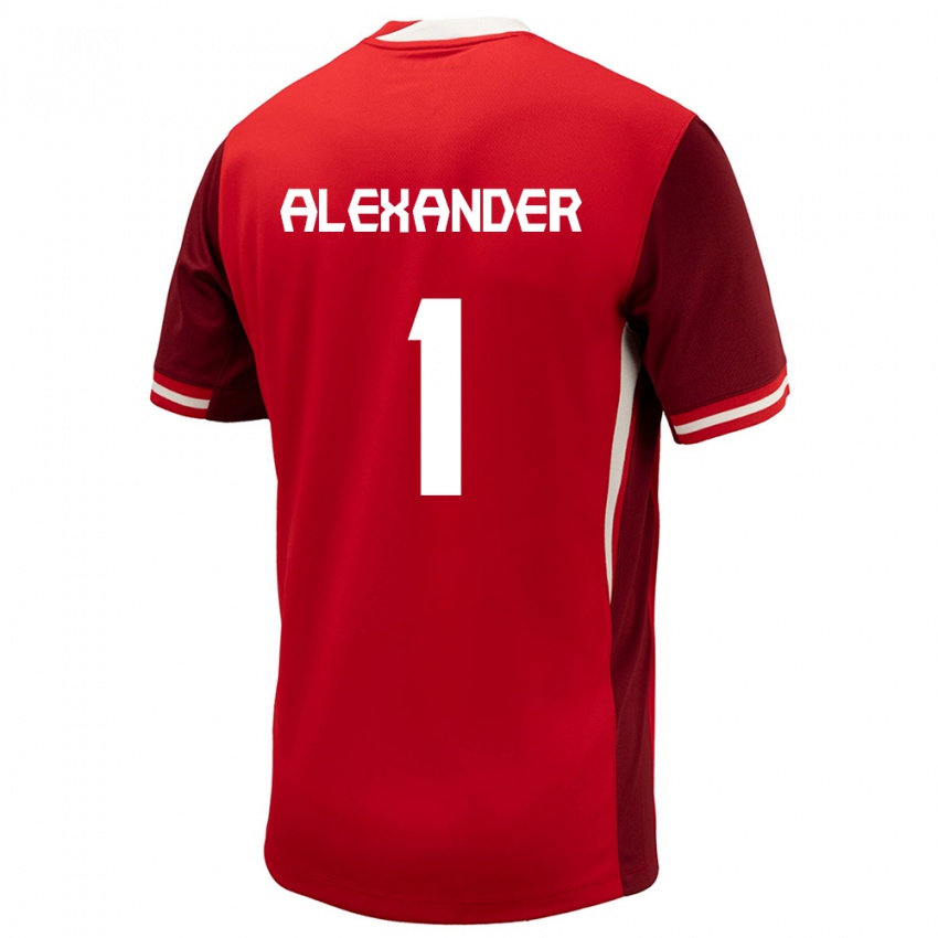 Herren Kanada Ben Alexander #1 Rot Heimtrikot Trikot 24-26 T-Shirt Schweiz
