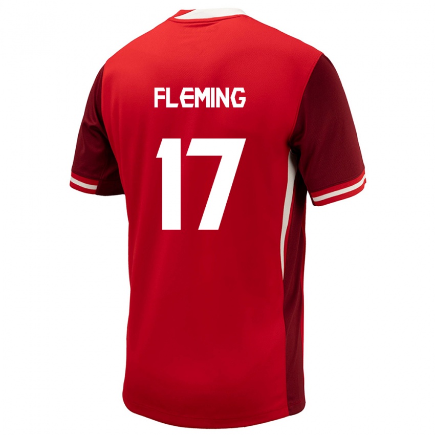 Homme Maillot Canada Jessie Fleming #17 Rouge Tenues Domicile 24-26 T-Shirt Suisse