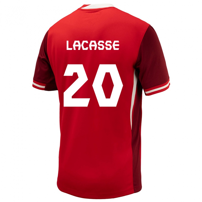 Homme Maillot Canada Cloe Lacasse #20 Rouge Tenues Domicile 24-26 T-Shirt Suisse