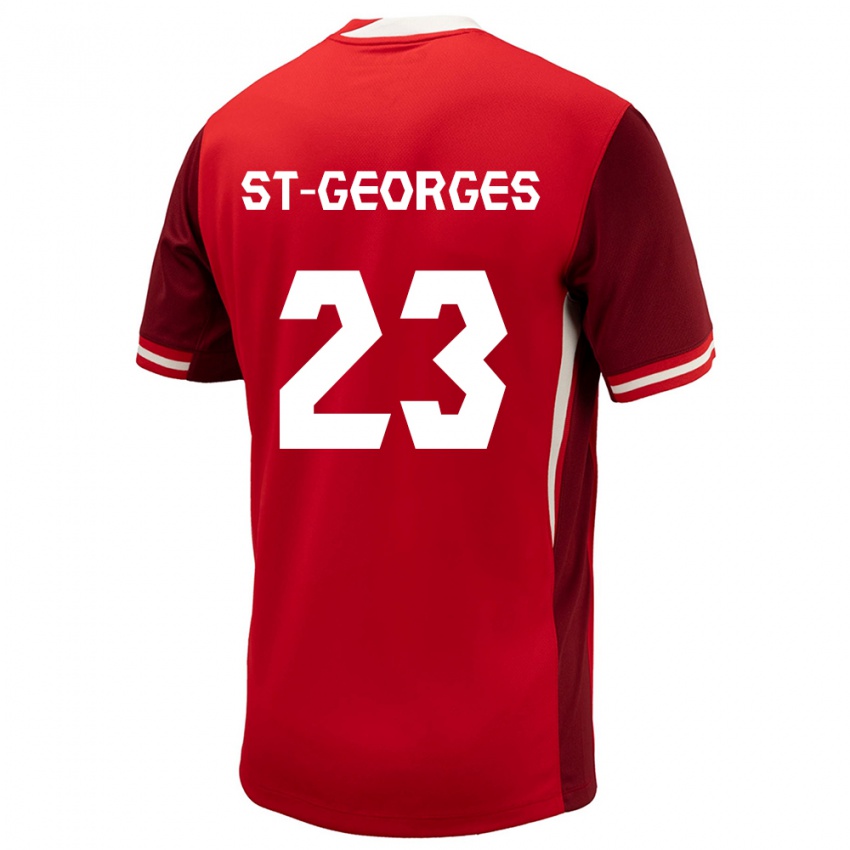 Herren Kanada Bianca St Georges #23 Rot Heimtrikot Trikot 24-26 T-Shirt Schweiz