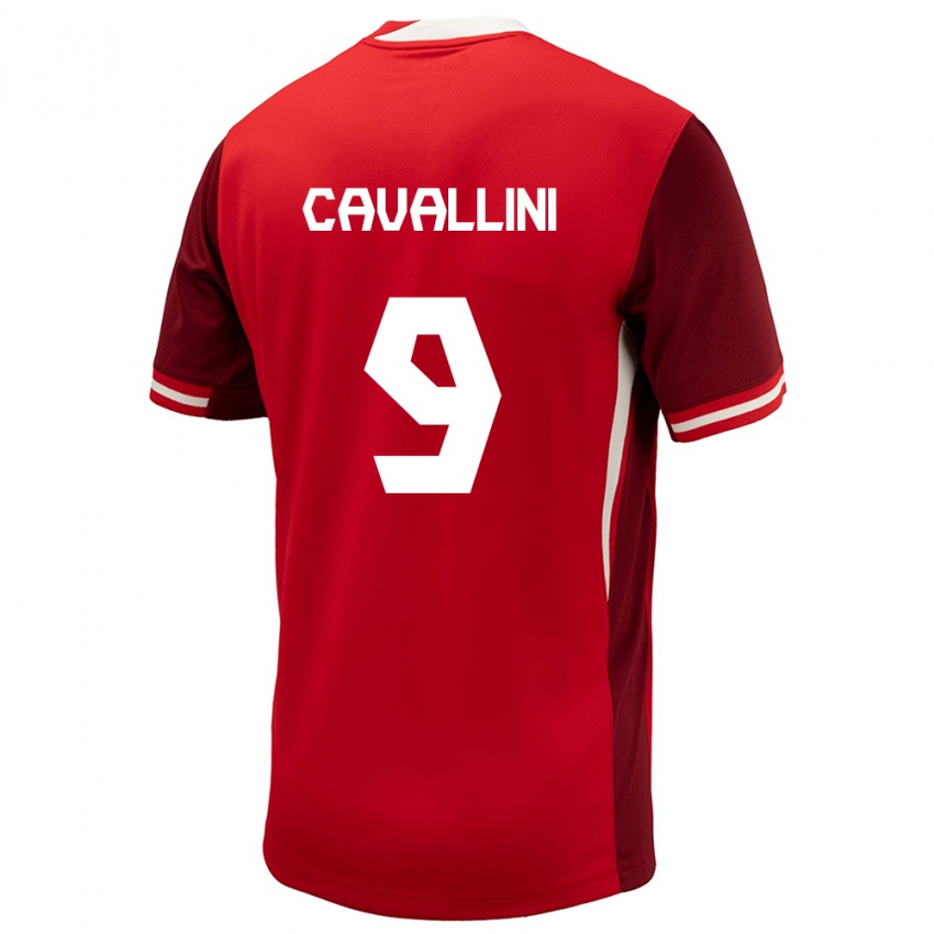 Homme Maillot Canada Lucas Cavallini #9 Rouge Tenues Domicile 24-26 T-Shirt Suisse