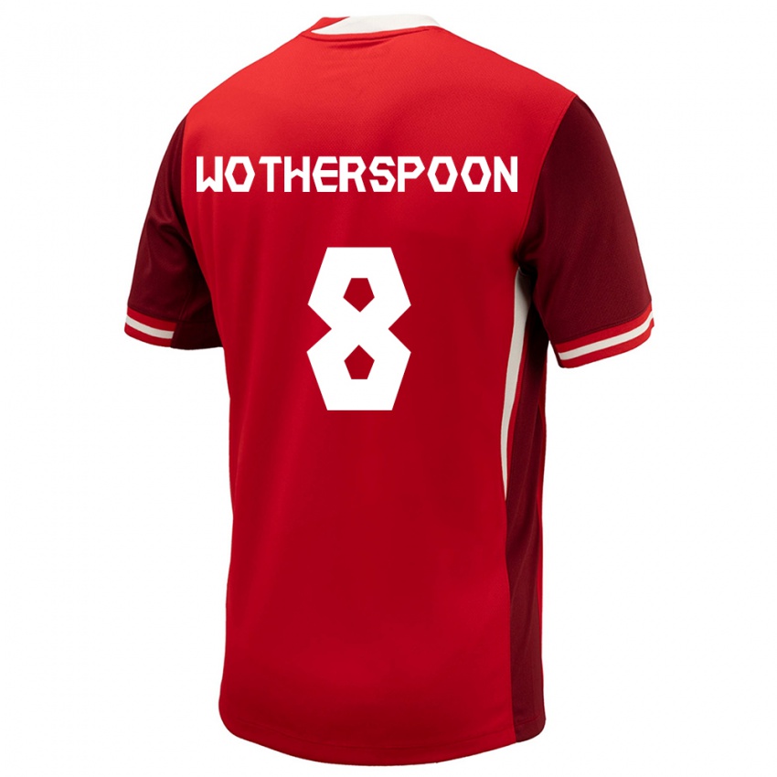 Herren Kanada David Wotherspoon #8 Rot Heimtrikot Trikot 24-26 T-Shirt Schweiz
