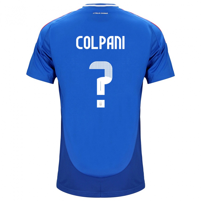 Herren Italien Andrea Colpani #0 Blau Heimtrikot Trikot 24-26 T-Shirt Schweiz